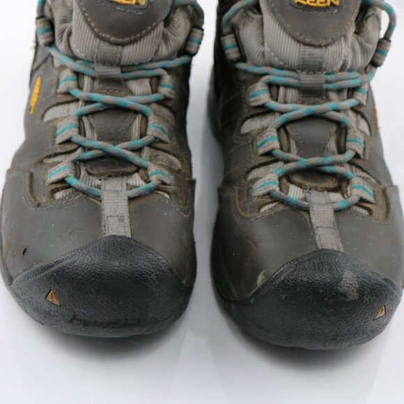 Keen Womens Detroit XT Work Boot Size 7 Gray Leather Waterproof Utility SteelToe - Picture 4 of 12
